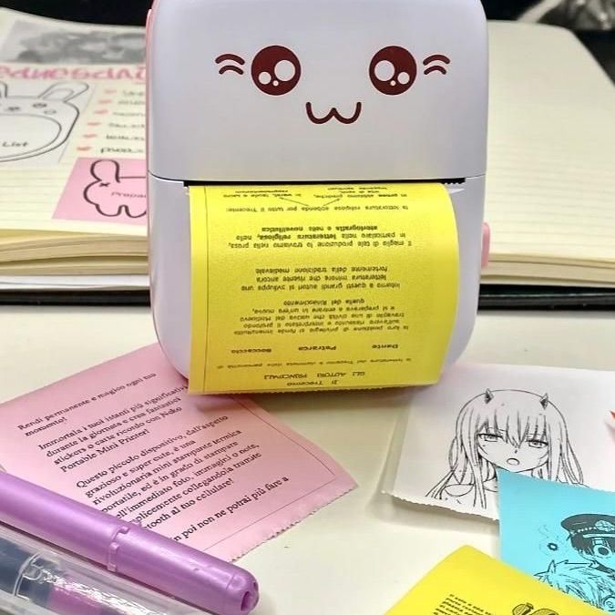 Mini Thermal Printer with Bluetooth Connectivity